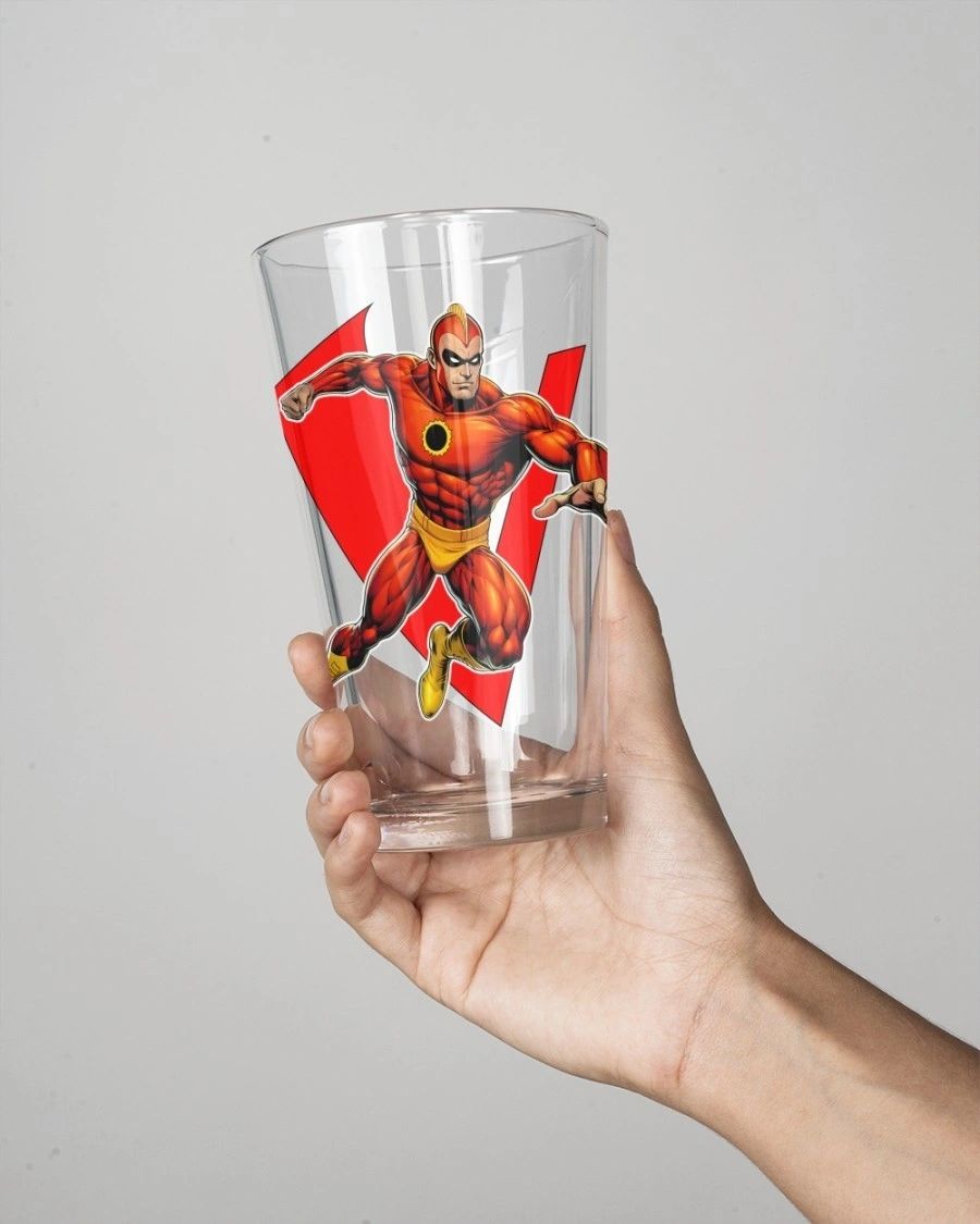 CRIMSON AVENGER READY Pint Glass (with Free Shipping) -7 SOLDIERS OF VICTORY