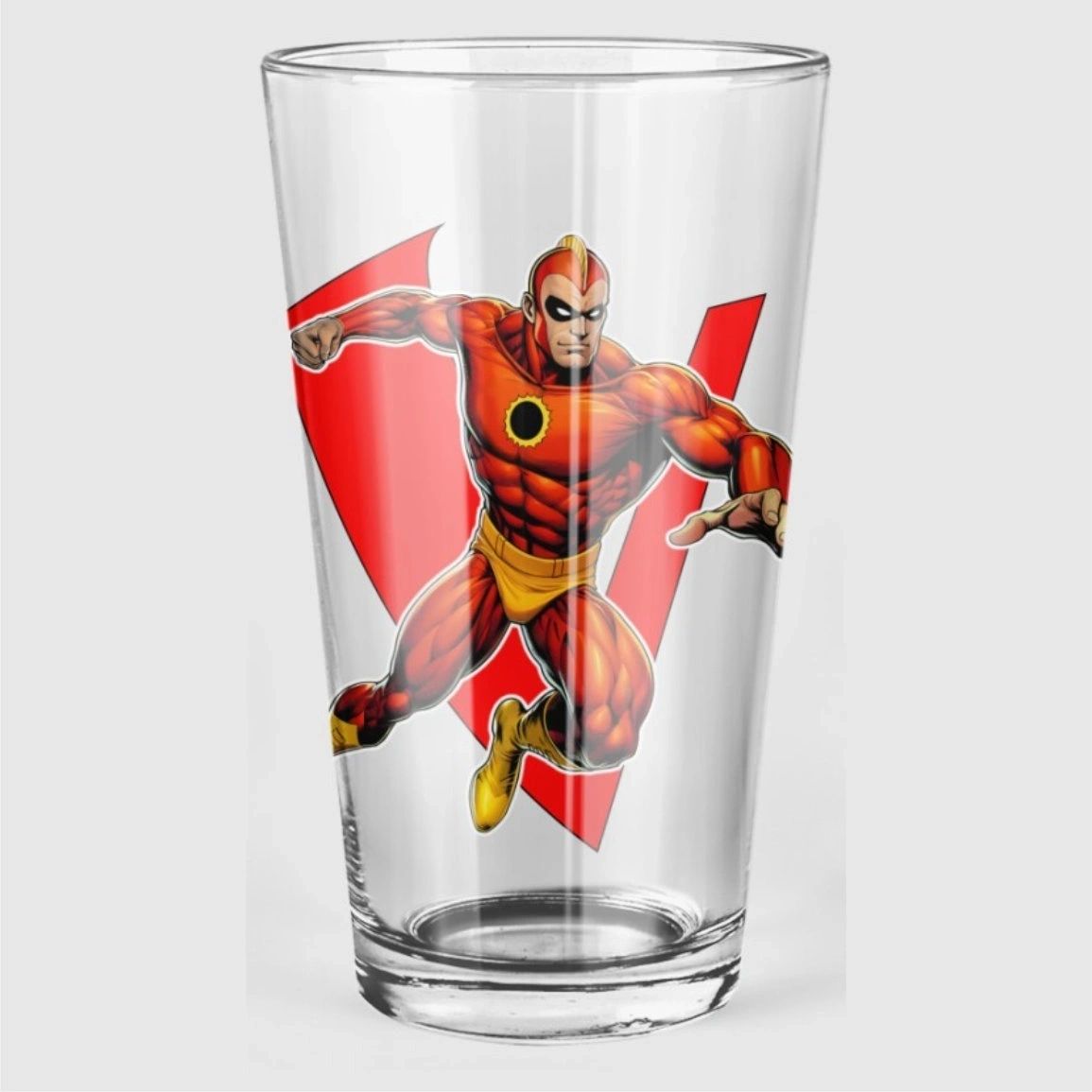 CRIMSON AVENGER READY Pint Glass (with Free Shipping) -7 SOLDIERS OF VICTORY
