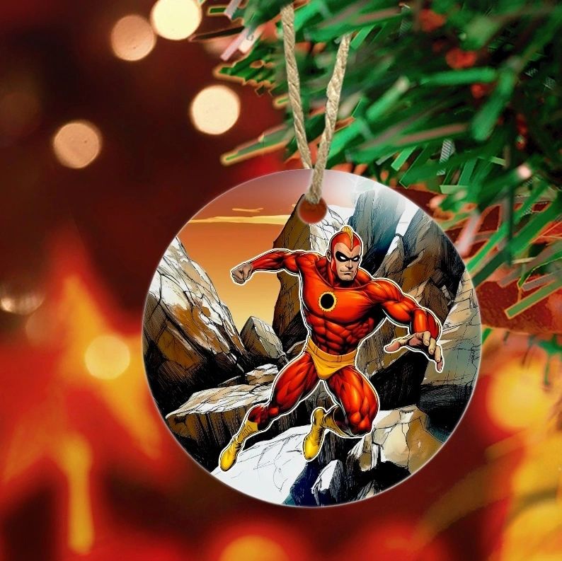 CRIMSON AVENGER READY READY CHRISTMAS TREE ORNAMENT