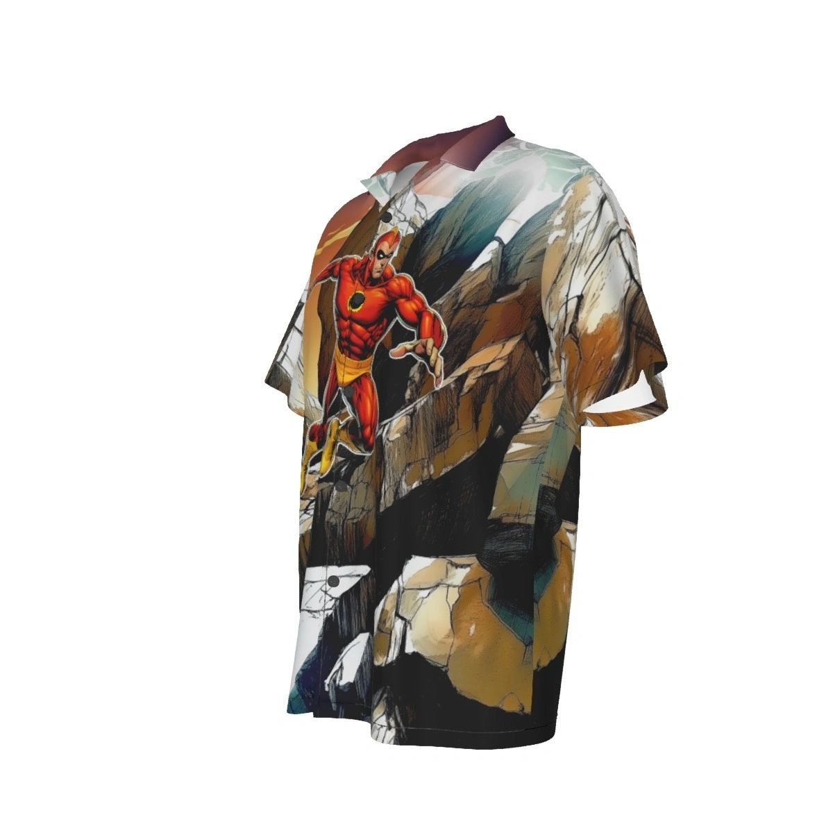CRIMSON AVENGER ALL OVER PRINT SHIRT - 7 SOLDIERS OF VICTORY