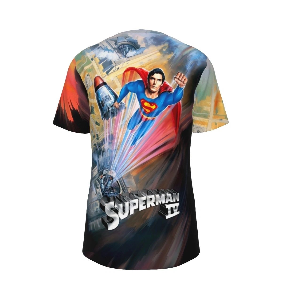 SUPERMAN 4 MOVIE POSTER ALL OVER PRINT SHIRT