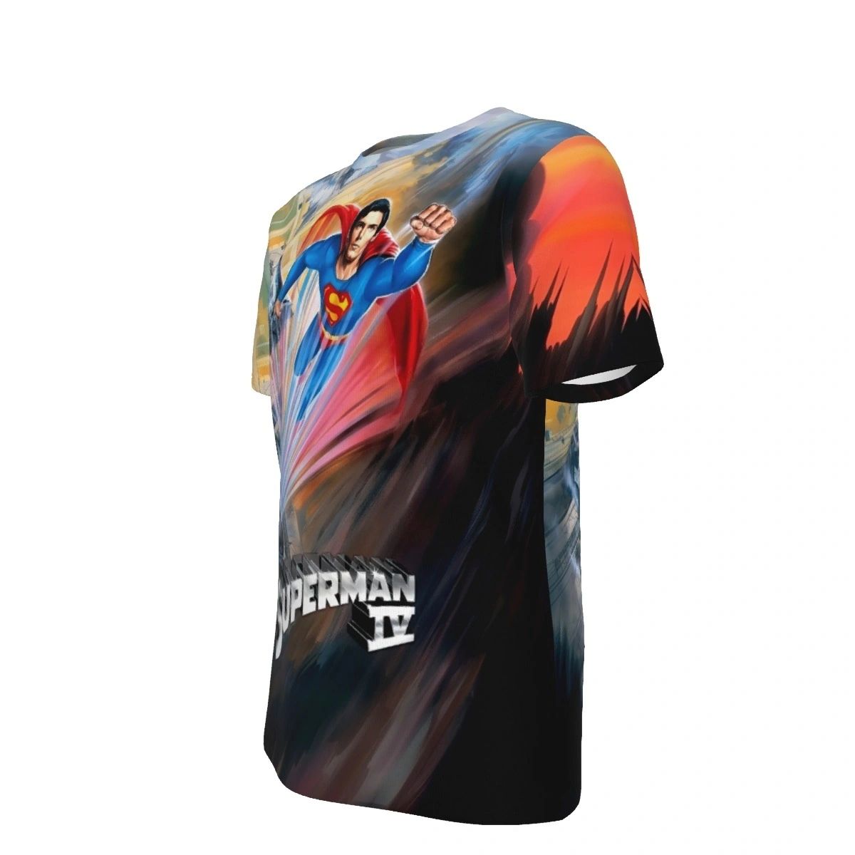 SUPERMAN 4 MOVIE POSTER ALL OVER PRINT SHIRT