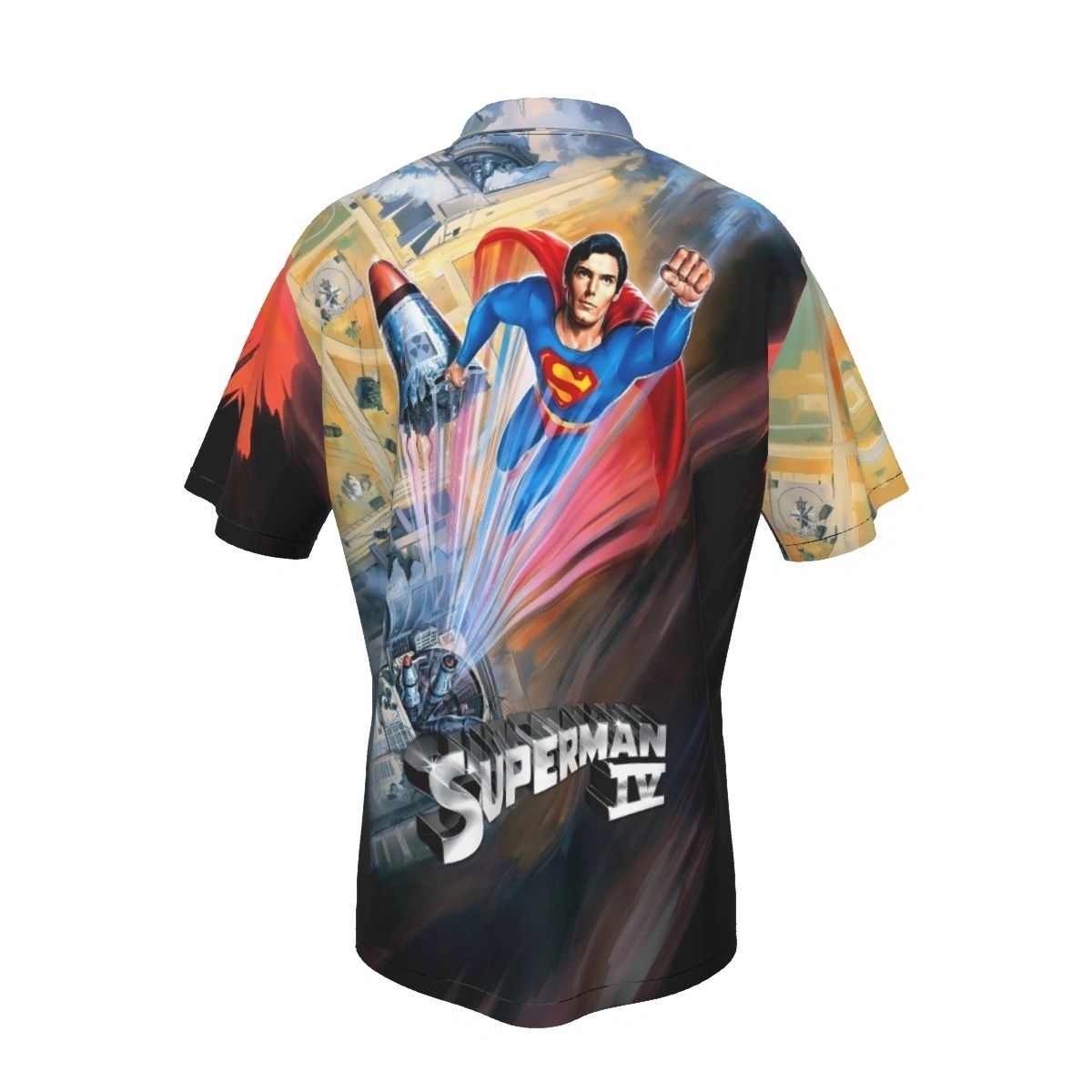 SUPERMAN 4 MOVIE POSTER ALL OVER PRINT SHIRT