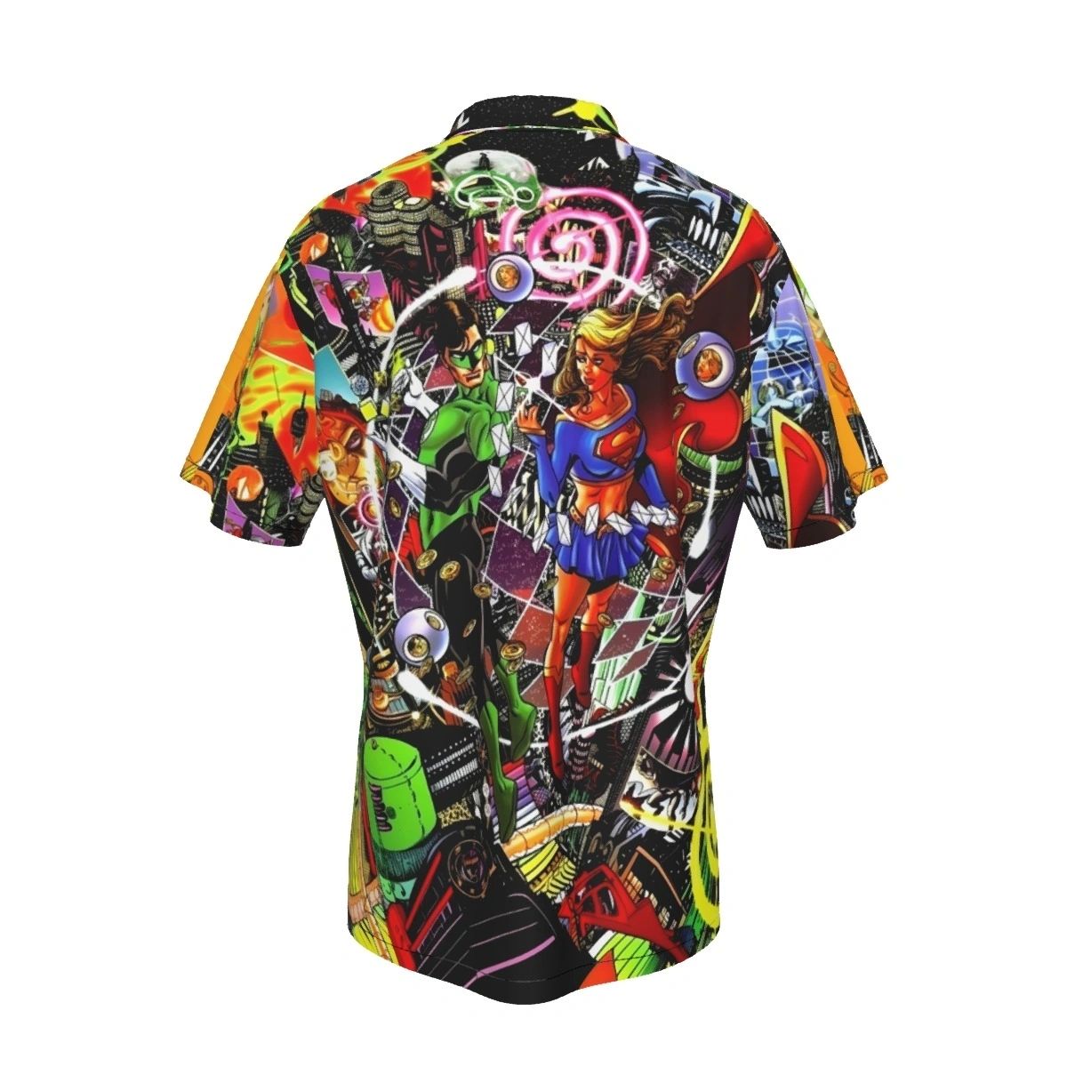 GREEN LANTERN SUPERGIRL ALL OVER PRINT SHIRT AND TANK TOP- FROM BRAVE AND THE BOLD 2 V3
