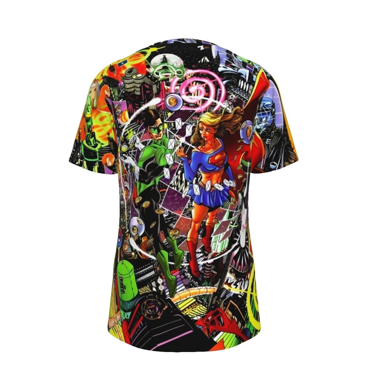 GREEN LANTERN SUPERGIRL ALL OVER PRINT SHIRT AND TANK TOP- FROM BRAVE AND THE BOLD 2 V3