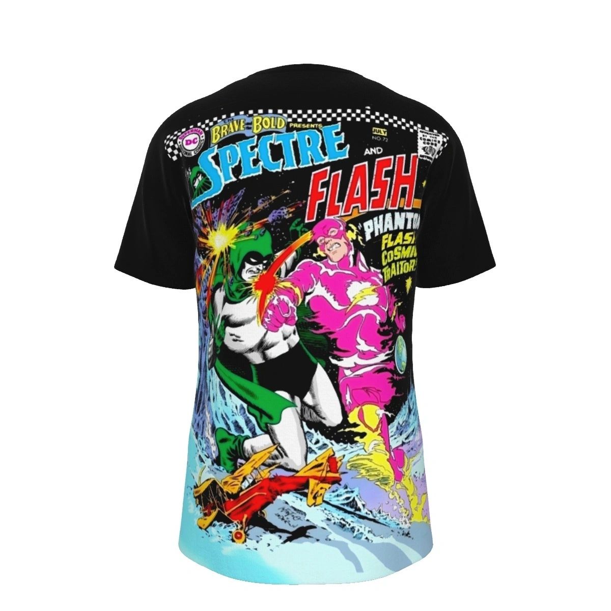 BRAVE AND THE BOLD 72 ALL OVER PRINT SHIRT AND TANK TOP- SPECTRE- FLASH