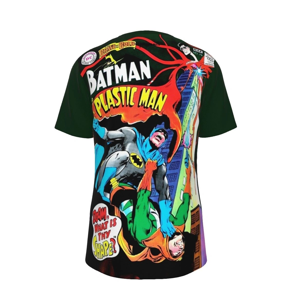 BRAVE AND THE BOLD 76 ALL OVER PRINT SHIRT AND TANK TOP- BATMAN PLASTIC MAN