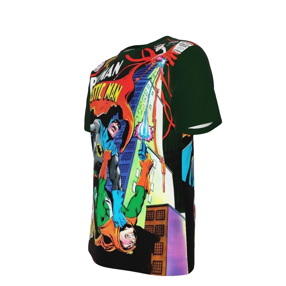 BRAVE AND THE BOLD 76 ALL OVER PRINT SHIRT AND TANK TOP- BATMAN PLASTIC MAN