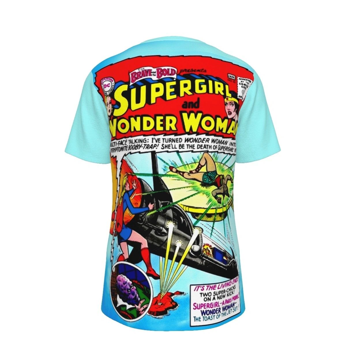 BRAVE AND THE BOLD 63 ALL OVER PRINT SHIRT AND TANK TOP- SUPERGIRL WONDER WOMAN