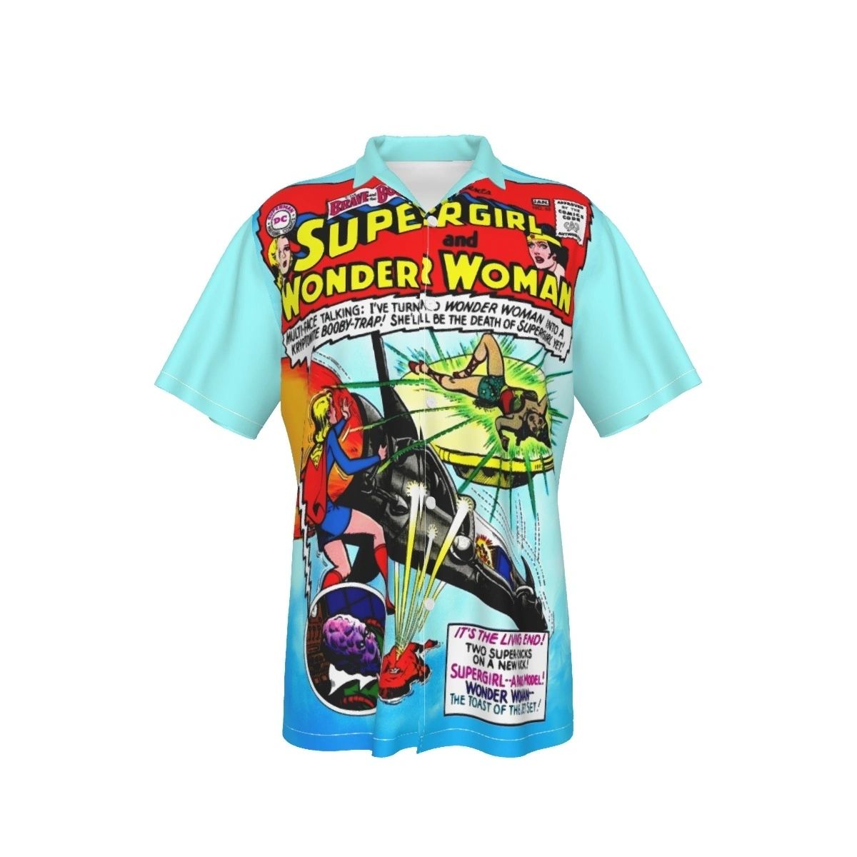 BRAVE AND THE BOLD 63 ALL OVER PRINT SHIRT AND TANK TOP- SUPERGIRL WONDER WOMAN