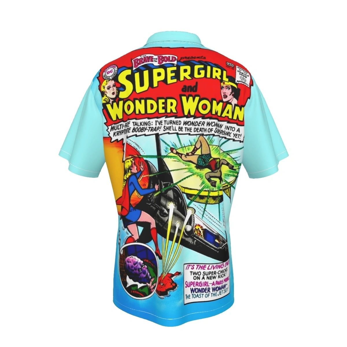 BRAVE AND THE BOLD 63 ALL OVER PRINT SHIRT AND TANK TOP- SUPERGIRL WONDER WOMAN
