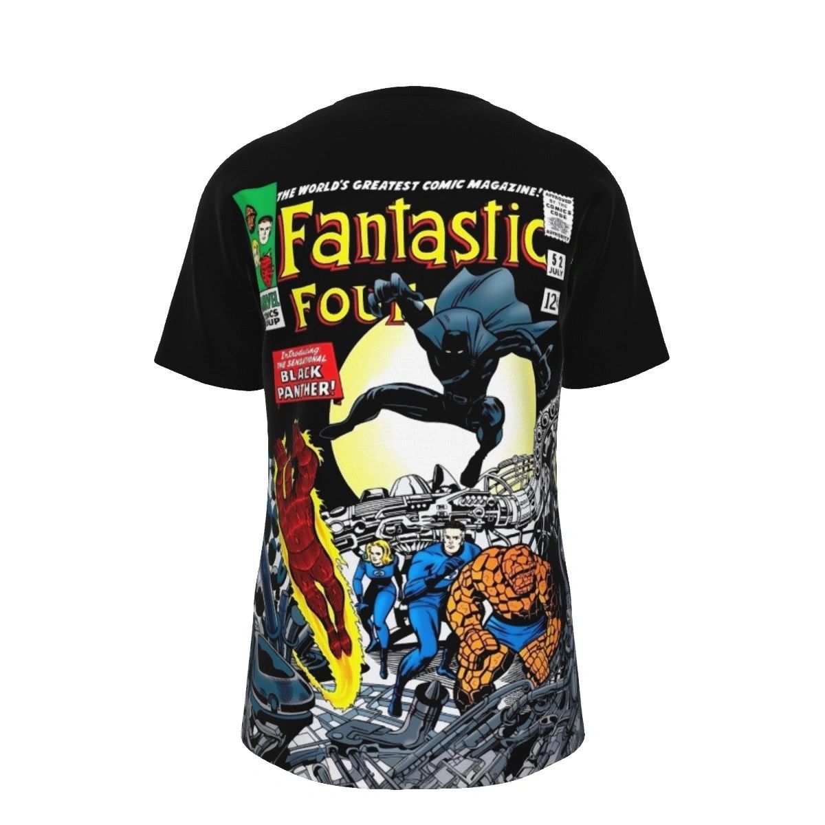 FANTASTIC FOUR 52 ALL OVER PRINT SHIRT AND TANK TOP- 1ST BLACK PANTHER