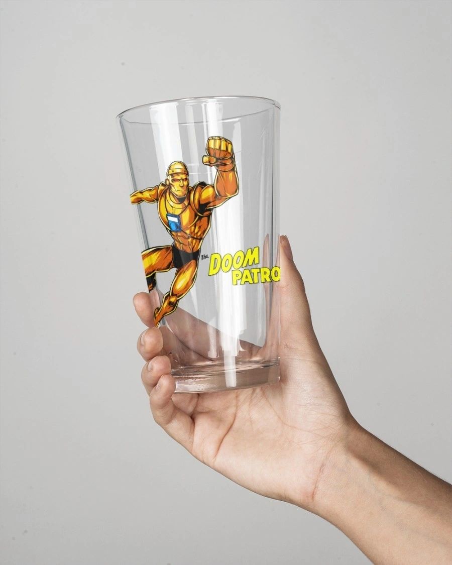 ROBOTMAN READY Pint Glass (with Free Shipping) -DOOM PATROL
