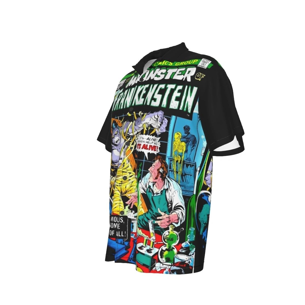 FRANKENSTEIN MONSTER 1 ALL OVER PRINT SHIRT AND TANK TOP -PLOOG ART