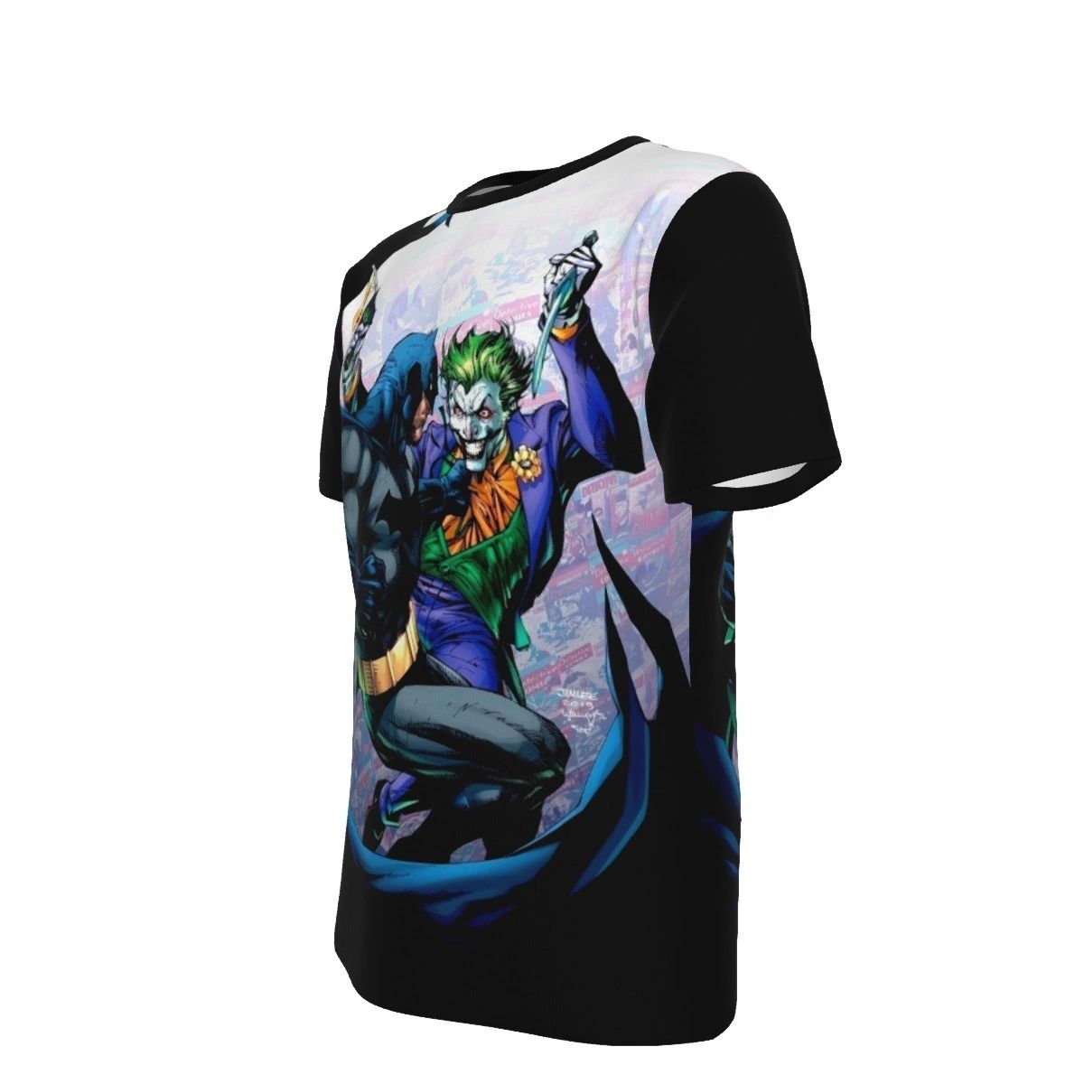 BATMAN VS JOKER PINUP ALL OVER PRINT SHIRT AND TANK TOP - JIM LEE ART