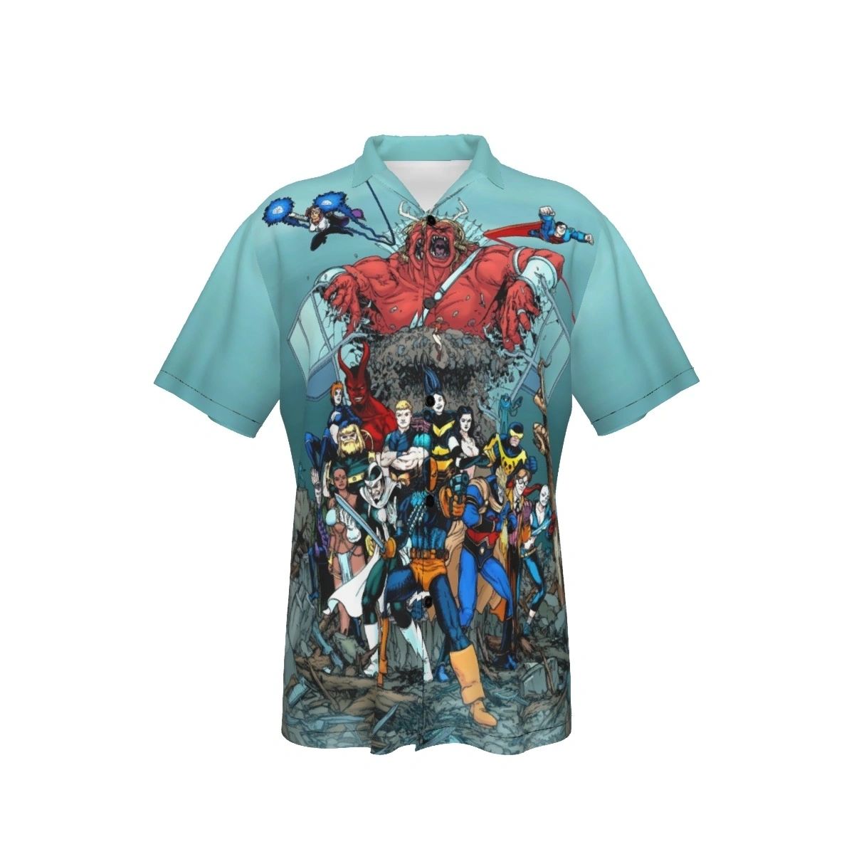 TEEN TITANS VILLAINS TOGETHER ALL OVER PRINT SHIRT AND TANK TOP