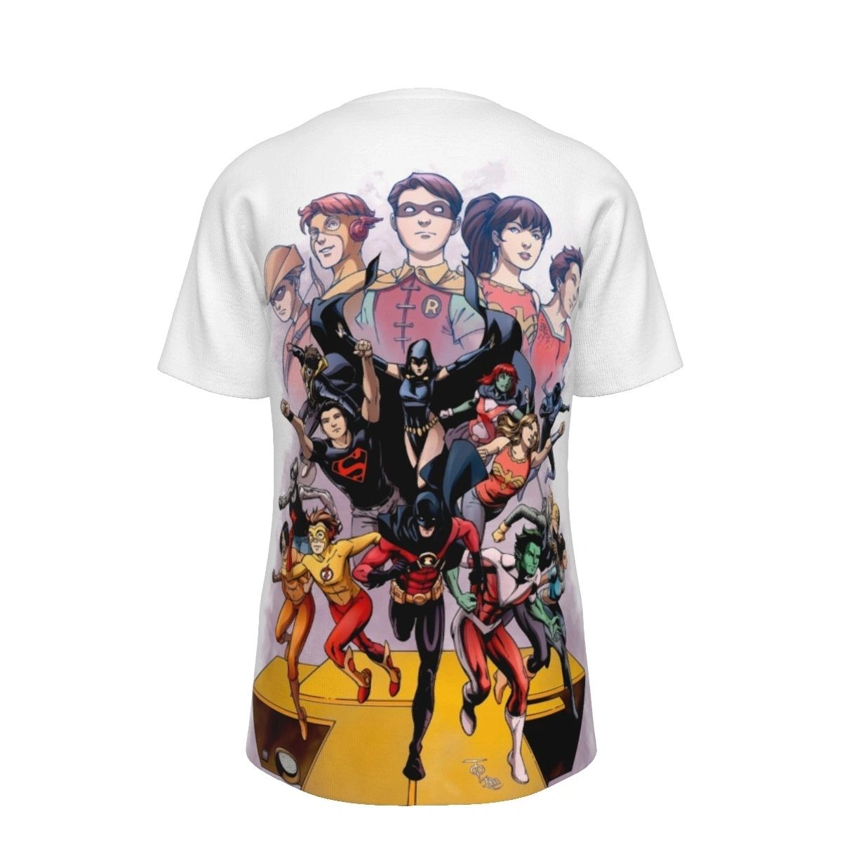 TEEN TITANS PAST AND PRESENT ALL OVER PRINT SHIRT AND TANK TOP