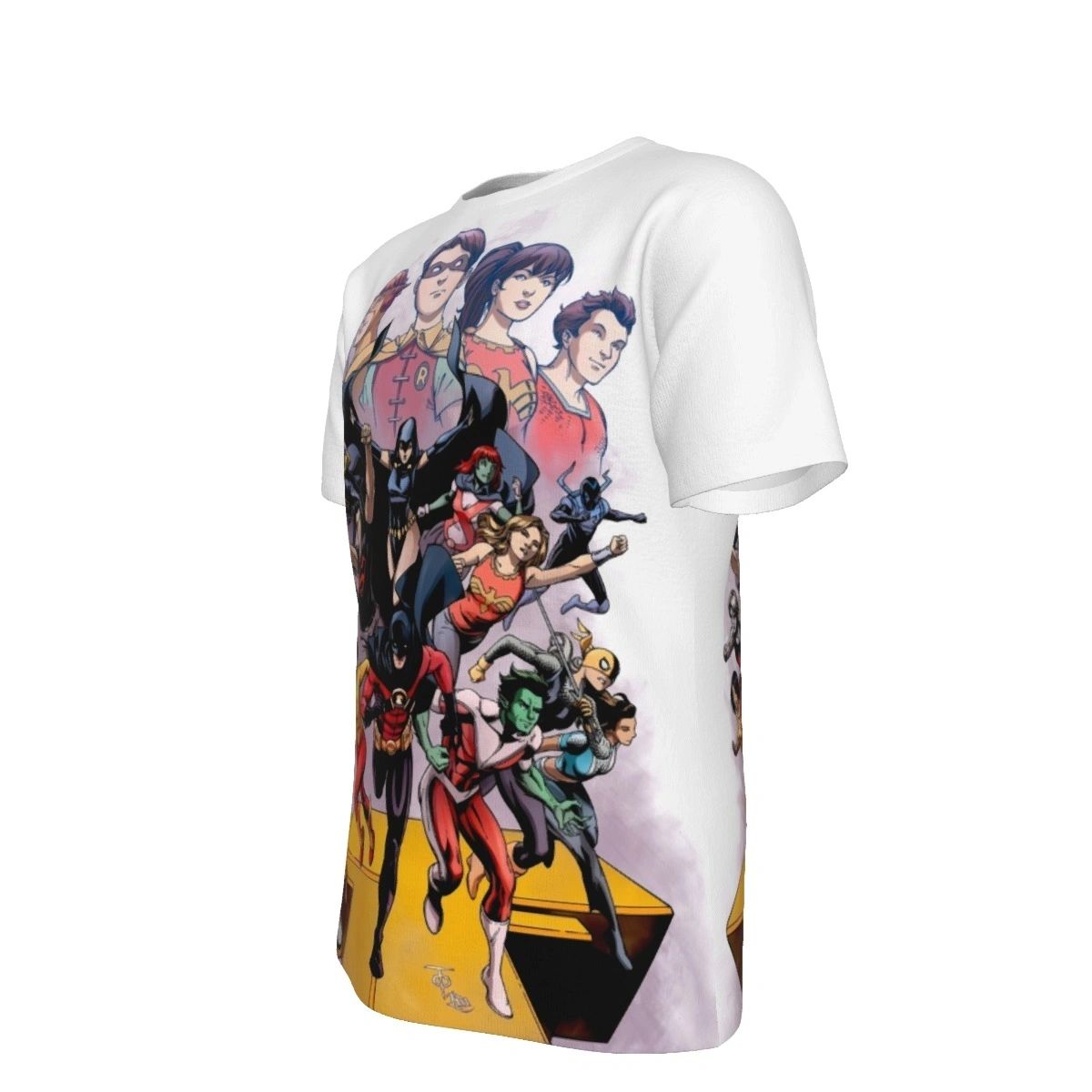 TEEN TITANS PAST AND PRESENT ALL OVER PRINT SHIRT AND TANK TOP