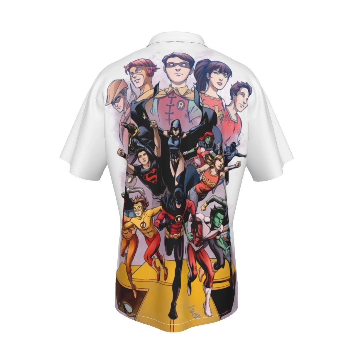 TEEN TITANS PAST AND PRESENT ALL OVER PRINT SHIRT AND TANK TOP