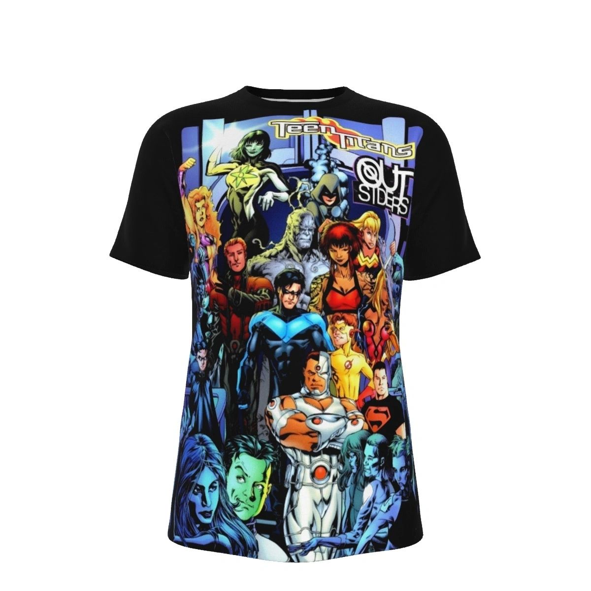 TEEN TITANS OUTSIDERS ALL OVER PRINT SHIRT AND TANK TOP