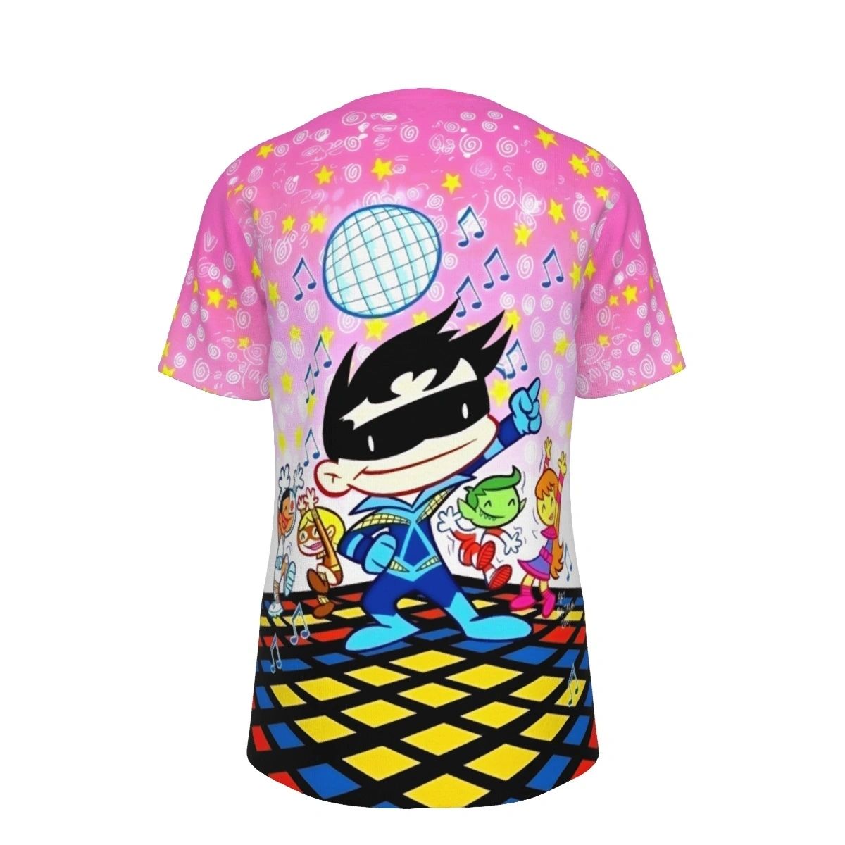 TINY TITANS NIGHTWING DISCO ALL OVER PRINT SHIRT AND TANK TOP
