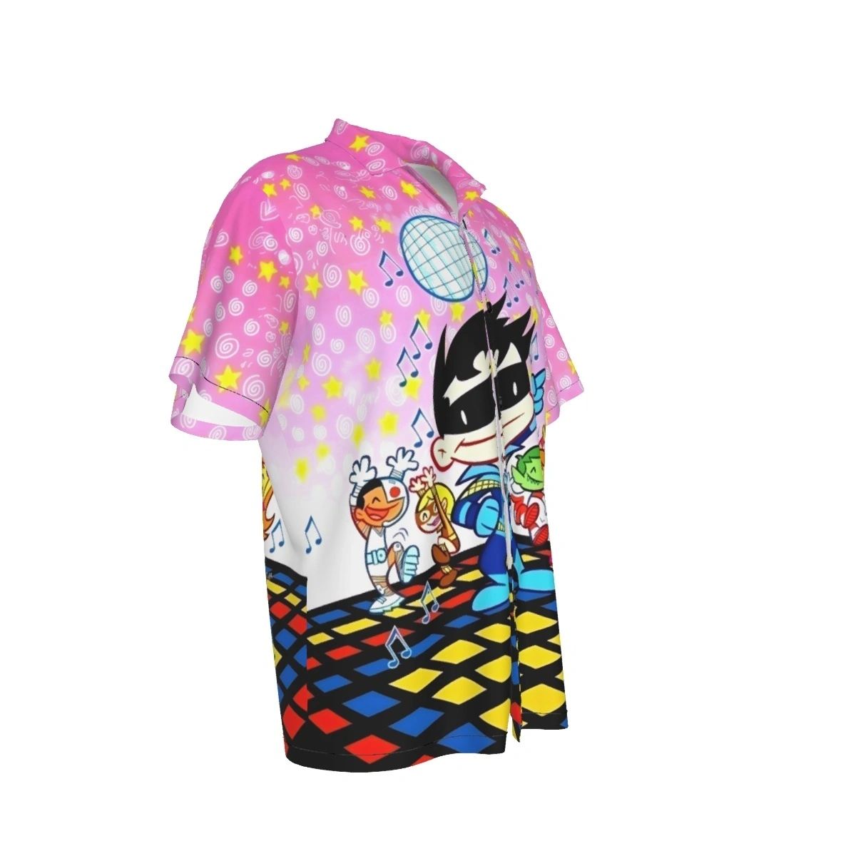 TINY TITANS NIGHTWING DISCO ALL OVER PRINT SHIRT AND TANK TOP