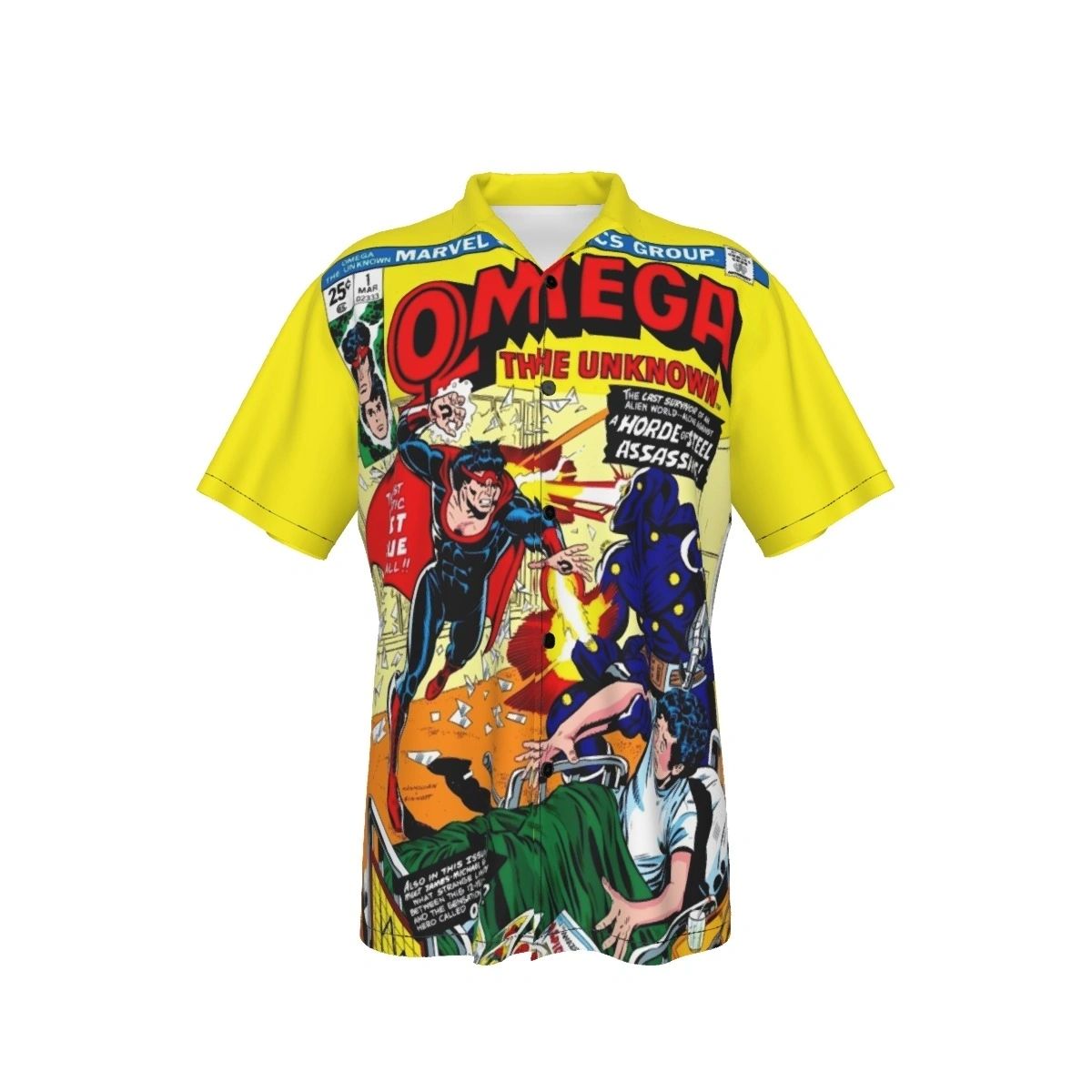 OMEGA THE UNKNOWN 1 ALL OVER PRINT SHIRT AND TANK TOP