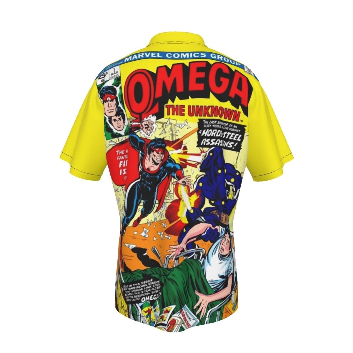 OMEGA THE UNKNOWN 1 ALL OVER PRINT SHIRT AND TANK TOP