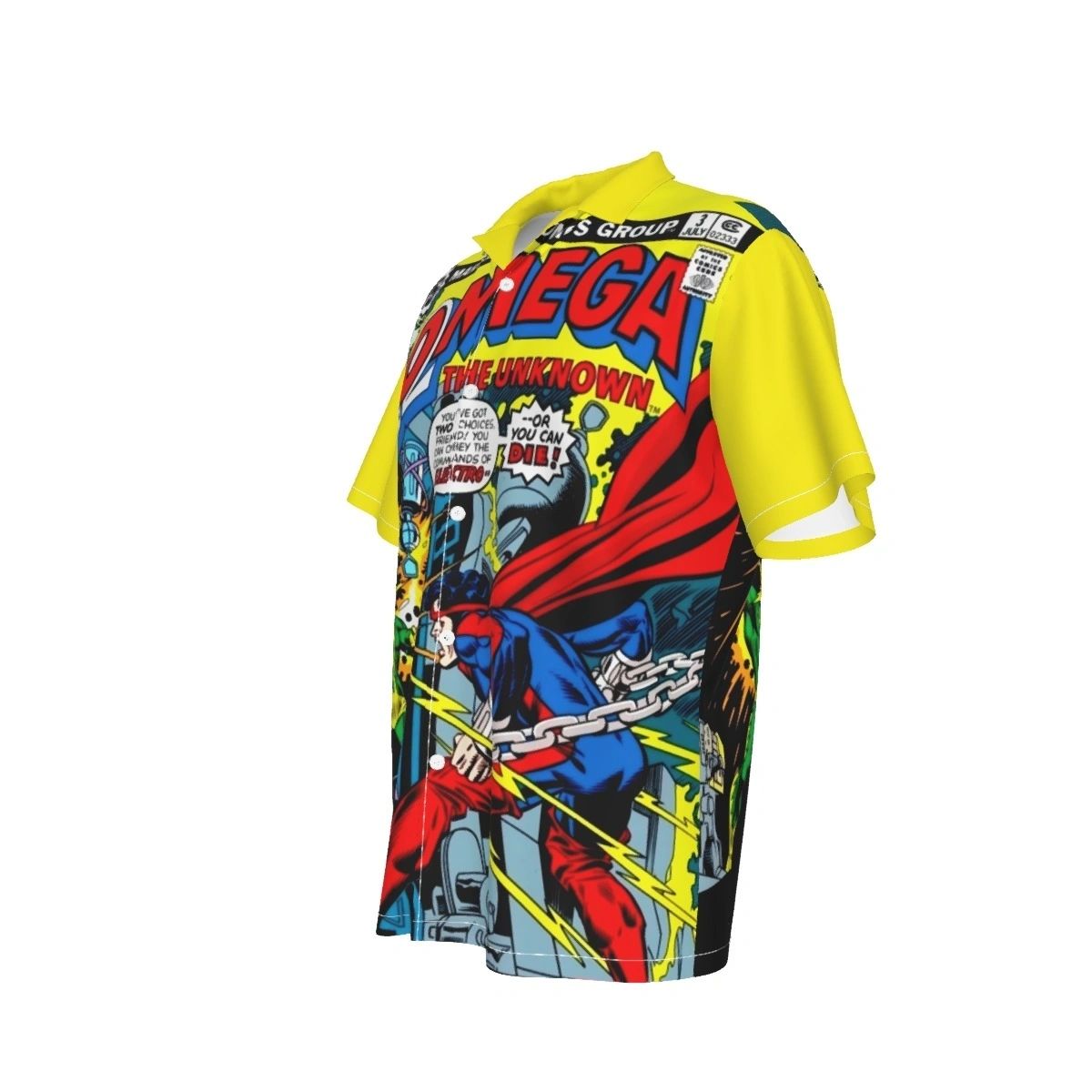 OMEGA THE UNKNOWN 3 ALL OVER PRINT SHIRT AND TANK TOP - ELECTRO