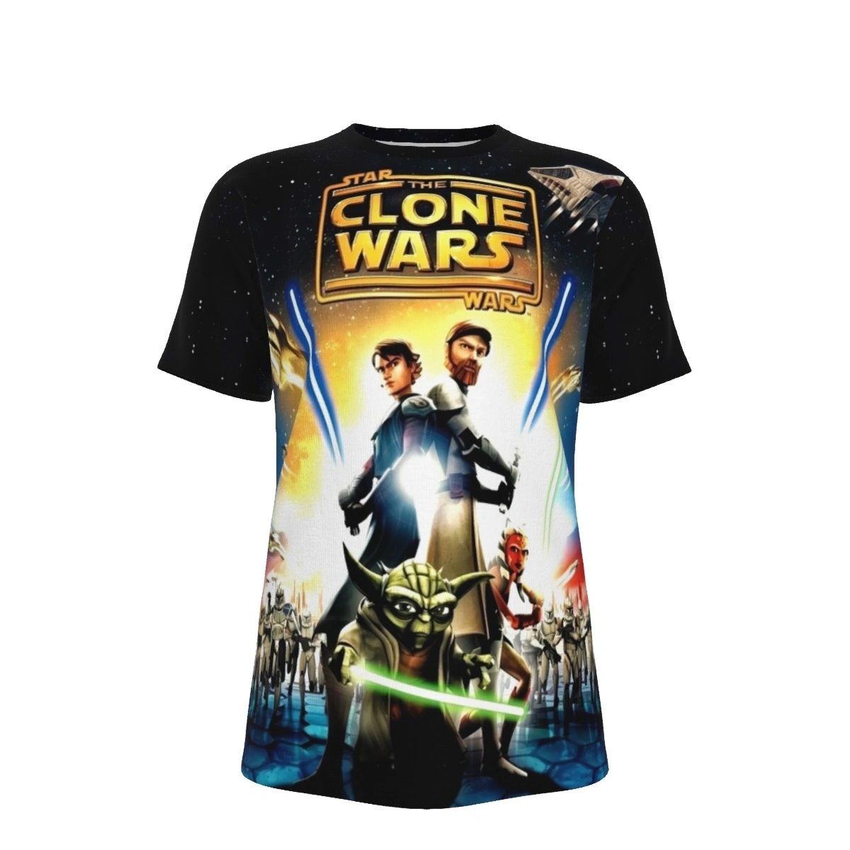 STAR WARS CLONE WARS MOVIE POSTER ALL OVER PRINT SHIRT