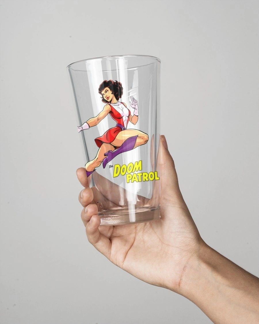 ELASTIGIRL READY Pint Glass (with Free Shipping) -DOOM PATROL