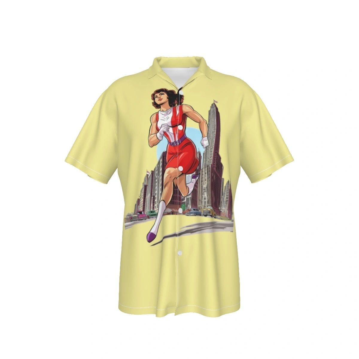 ELASTIGIRL RUN ALL OVER PRINT SHIRTS - DOOM PATROL
