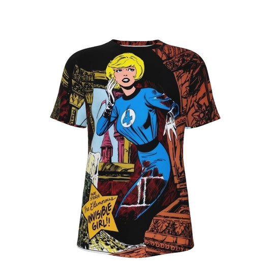INVISIBLE GIRL PINUP ALL OVER PRINT SHIRTS - JOHN BYRNE ART