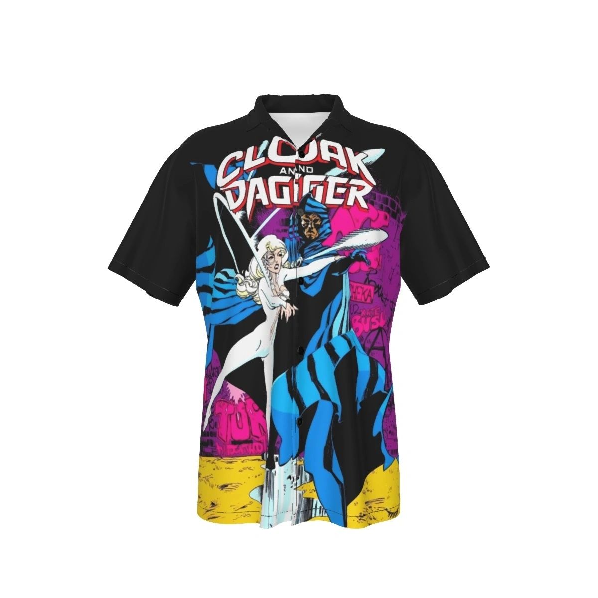 CLOAK AND DAGGER ALL OVER PRINT SHIRTS