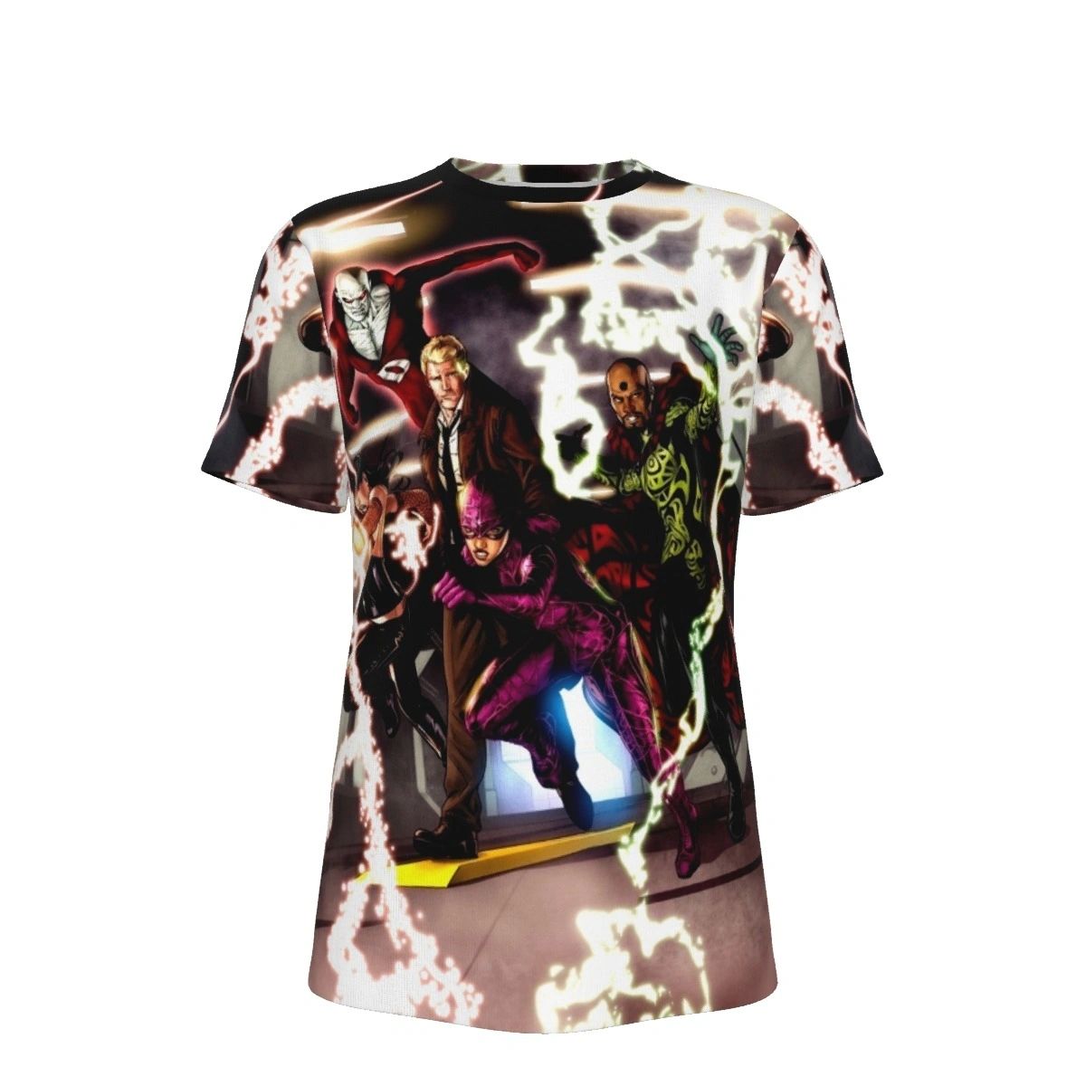 JLA DARK 11 SPLASH ALL OVER PRINT SHIRT AND TANK - BLACK ORCHID