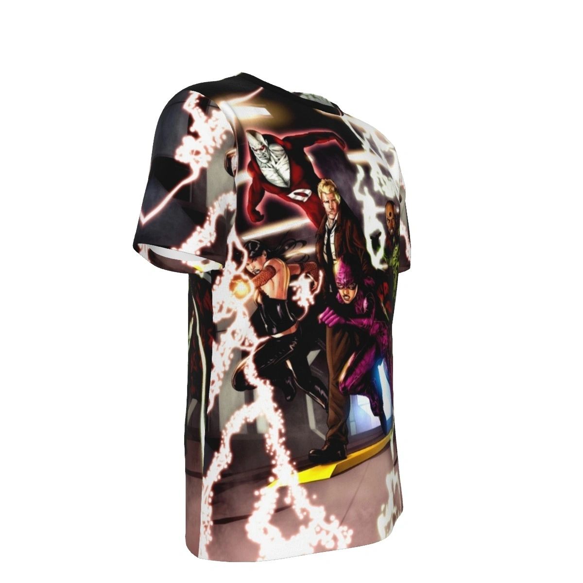 JLA DARK 11 SPLASH ALL OVER PRINT SHIRT AND TANK - BLACK ORCHID
