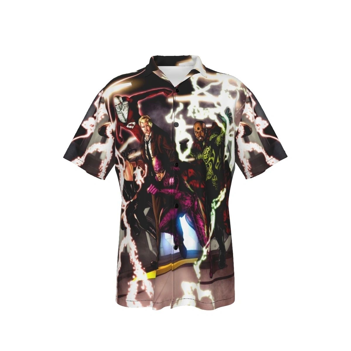 JLA DARK 11 SPLASH ALL OVER PRINT SHIRT AND TANK - BLACK ORCHID