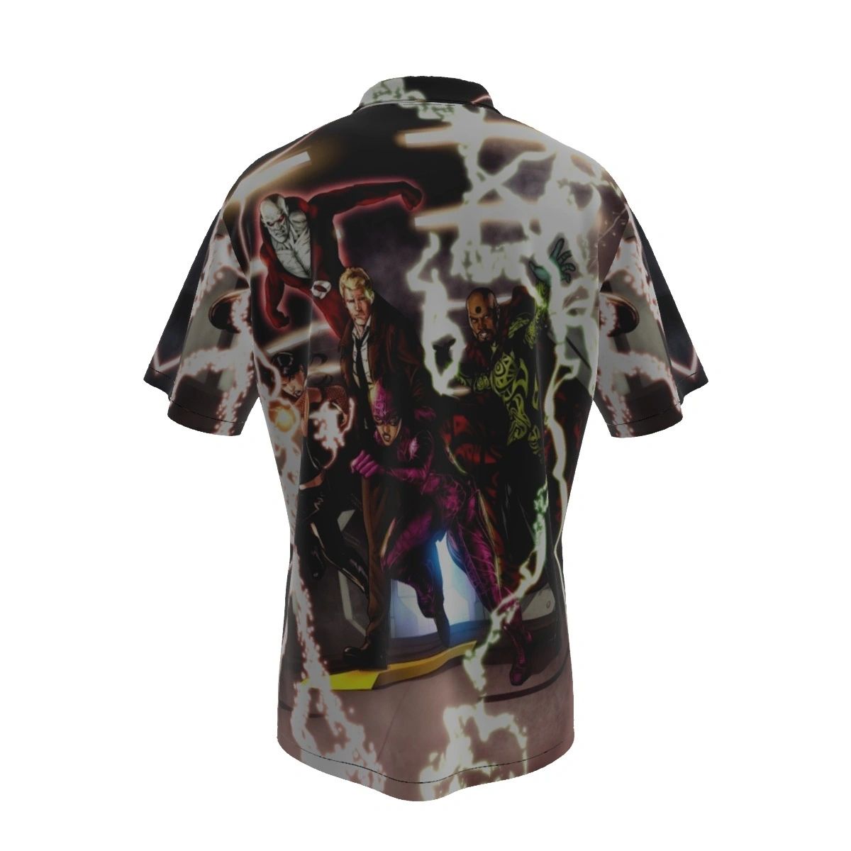 JLA DARK 11 SPLASH ALL OVER PRINT SHIRT AND TANK - BLACK ORCHID