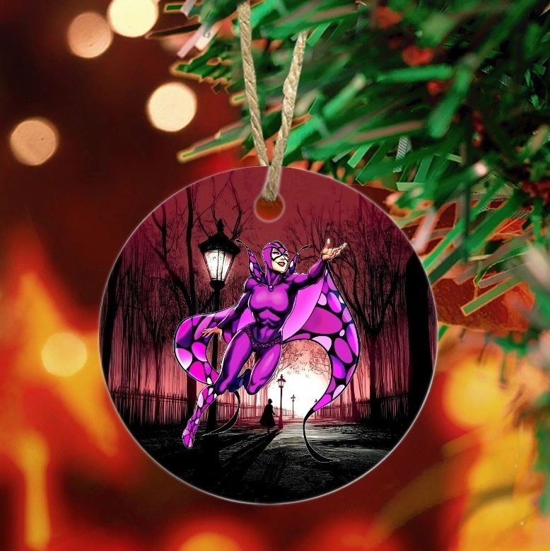 BLACK ORCHID READY CHRISTMAS TREE ORNAMENT