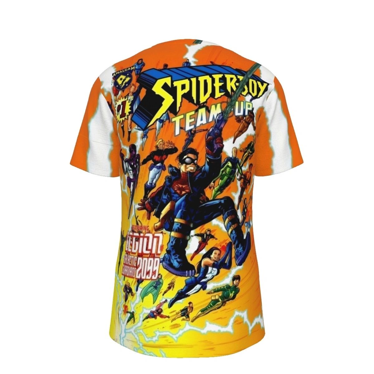 SPIDERBOY TEAM UP ALL OVER PRINT SHIRTS - AMALAGAM