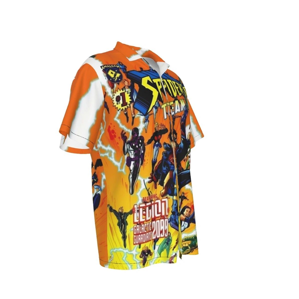 SPIDERBOY TEAM UP ALL OVER PRINT SHIRTS - AMALAGAM