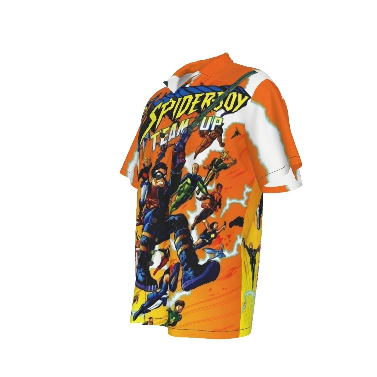 SPIDERBOY TEAM UP ALL OVER PRINT SHIRTS - AMALAGAM