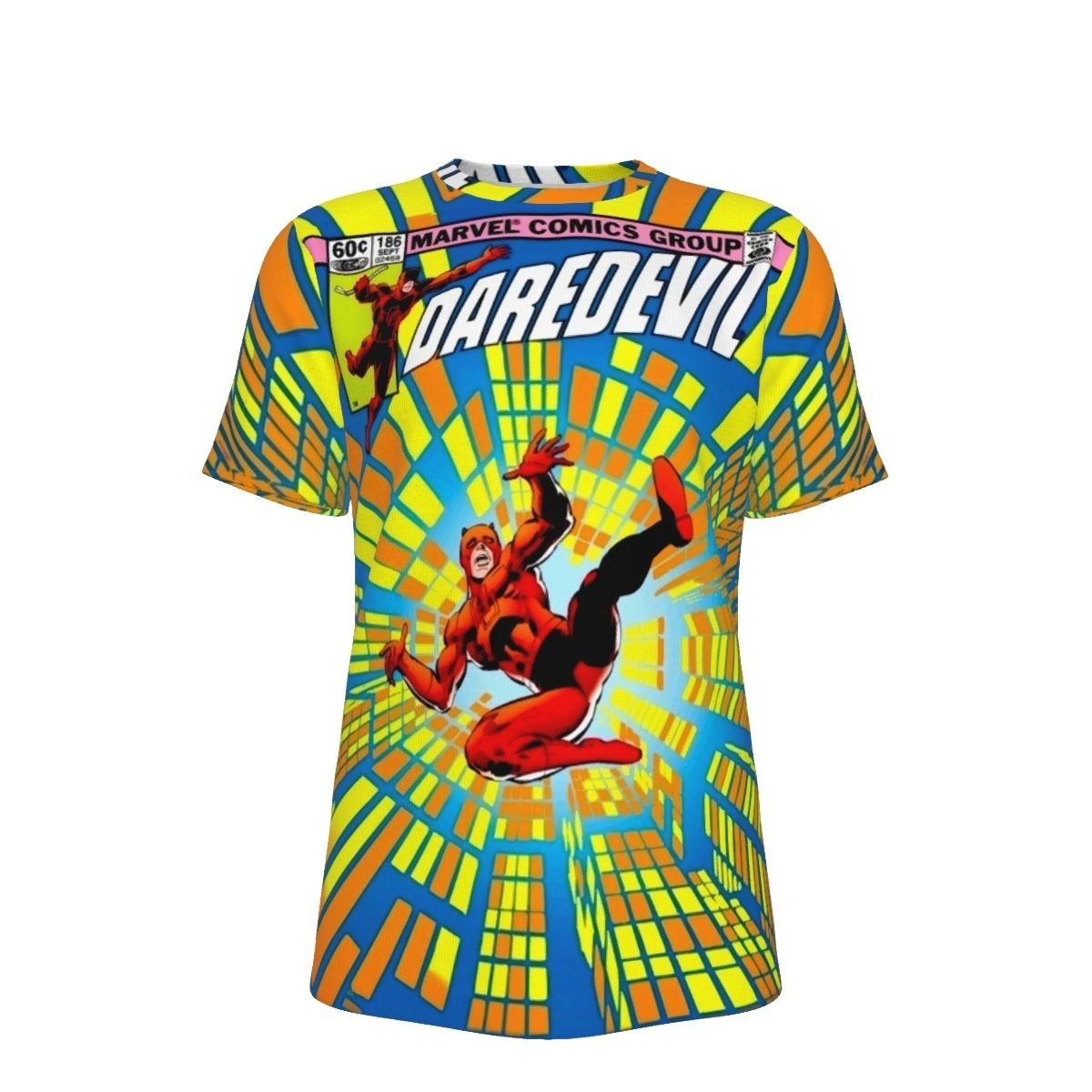 DAREDEVIL 186 UP ALL OVER PRINT SHIRTS - FRANK MILLER
