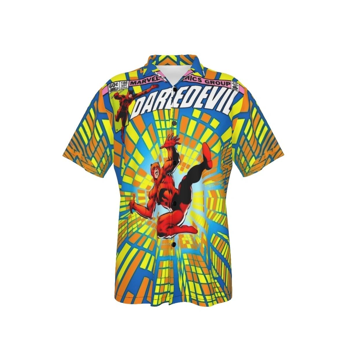 DAREDEVIL 186 UP ALL OVER PRINT SHIRTS - FRANK MILLER