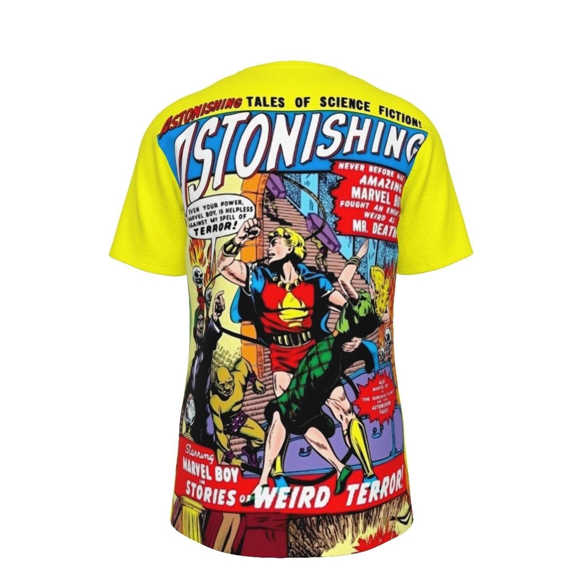 ASTONISHING COMICS ALL OVER PRINT SHIRTS - MARVEL BOY