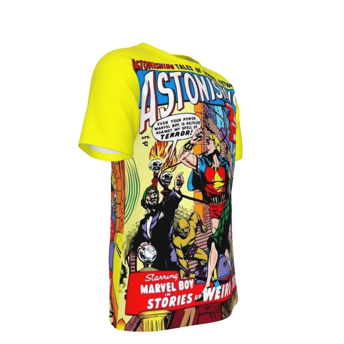 ASTONISHING COMICS ALL OVER PRINT SHIRTS - MARVEL BOY