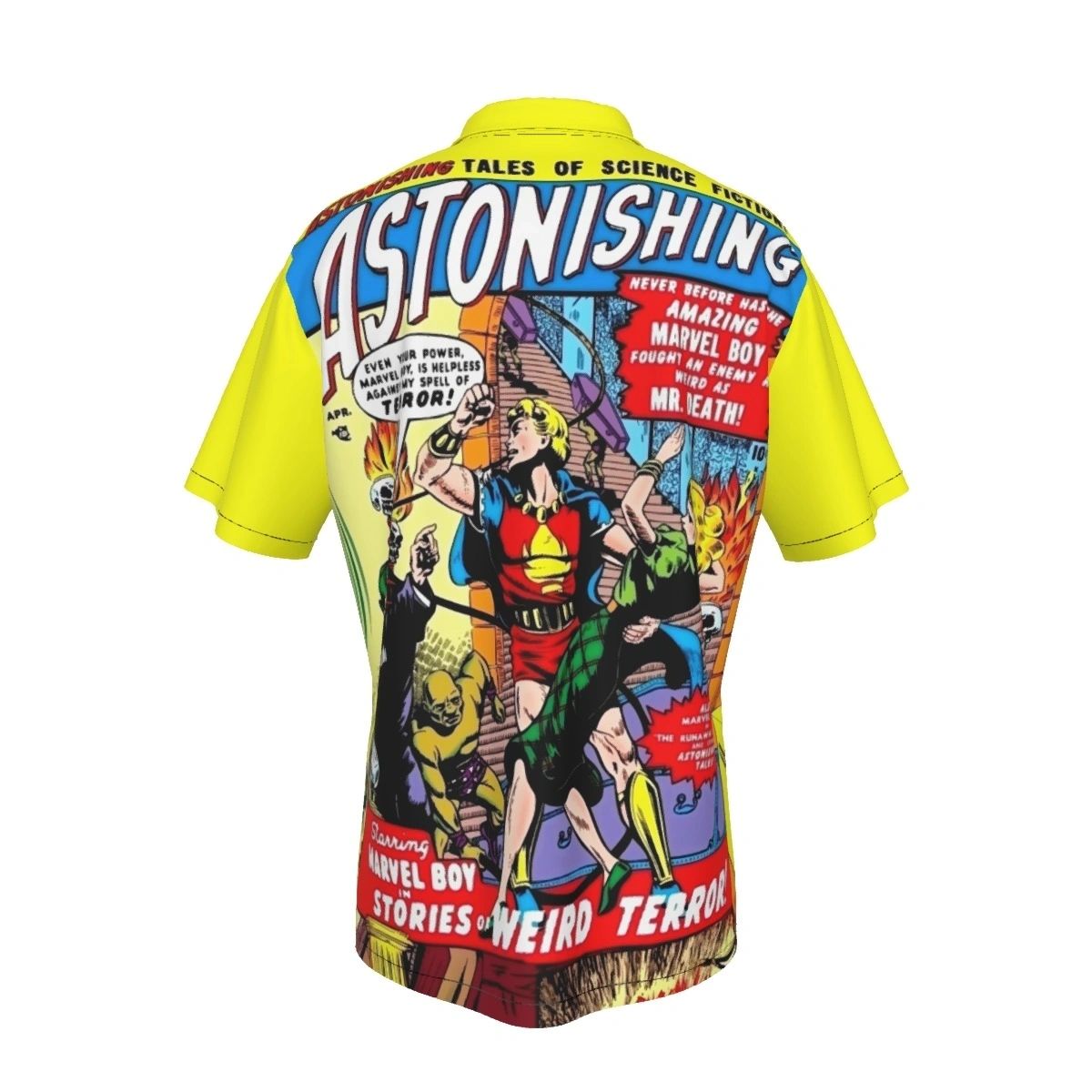 ASTONISHING COMICS ALL OVER PRINT SHIRTS - MARVEL BOY