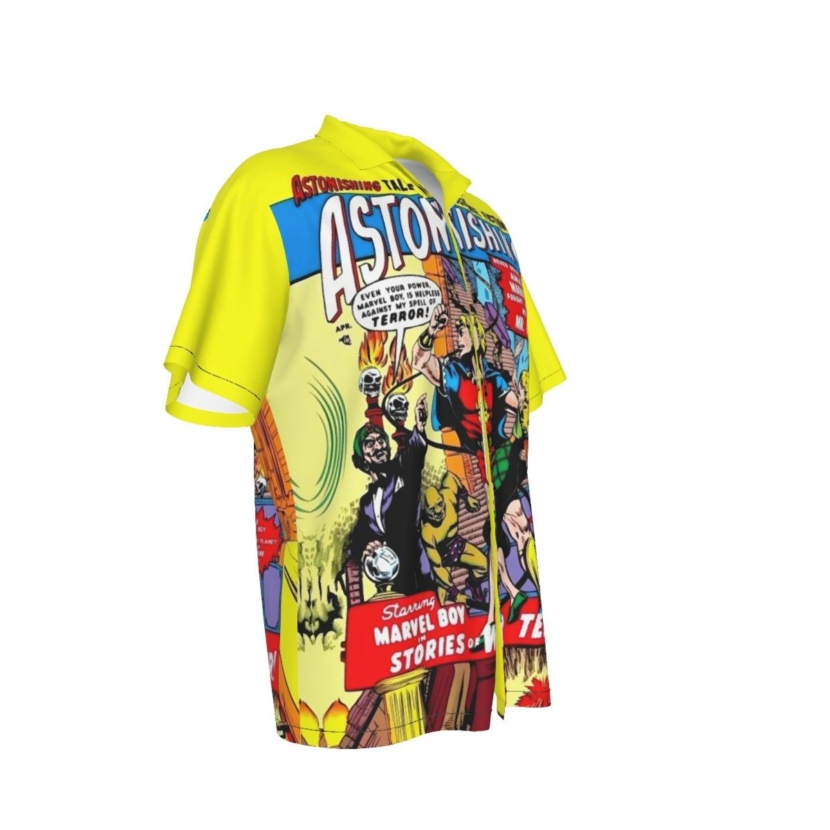 ASTONISHING COMICS ALL OVER PRINT SHIRTS - MARVEL BOY