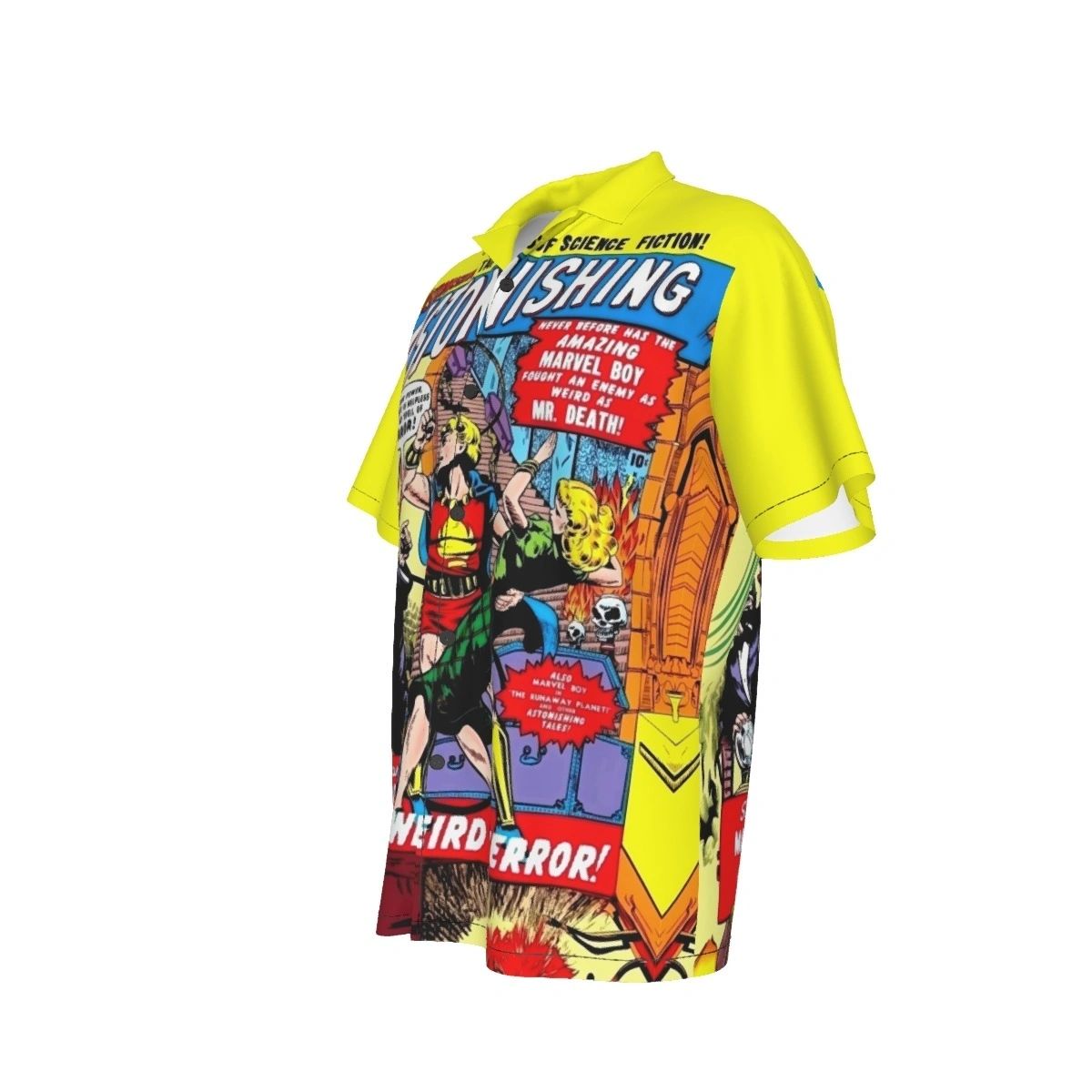 ASTONISHING COMICS ALL OVER PRINT SHIRTS - MARVEL BOY