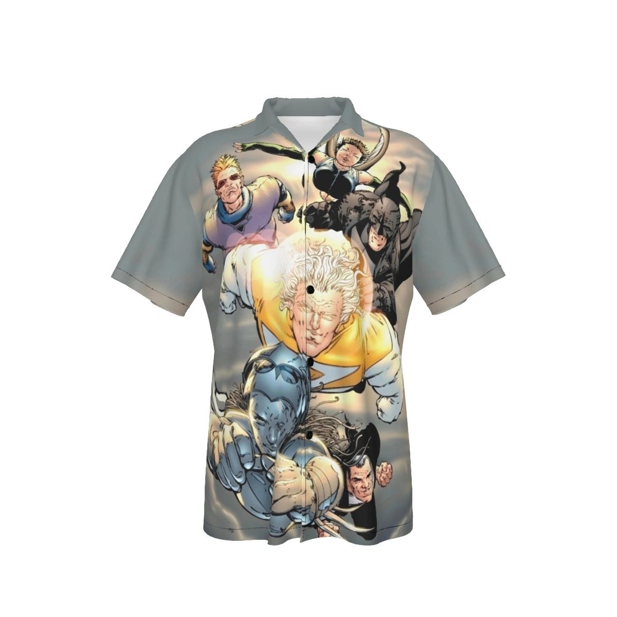 THE AUTHORITY PINUP ALL OVER PRINT SHIRTS -FRANK QUITELY